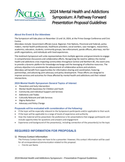 2024 Symposium Presentation Proposal Guidelines